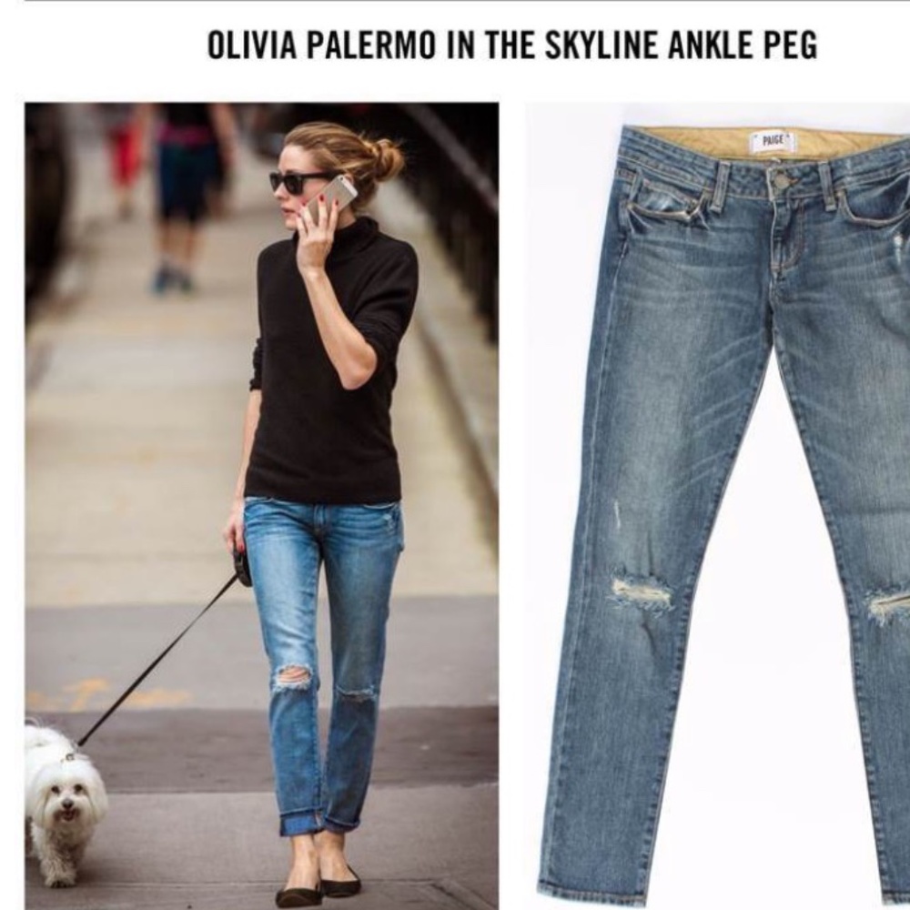 Paige Denim Skyline Ankle Peg Jeans